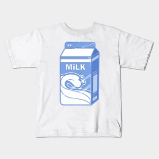 Cute aesthetic baby blue milk Kids T-Shirt